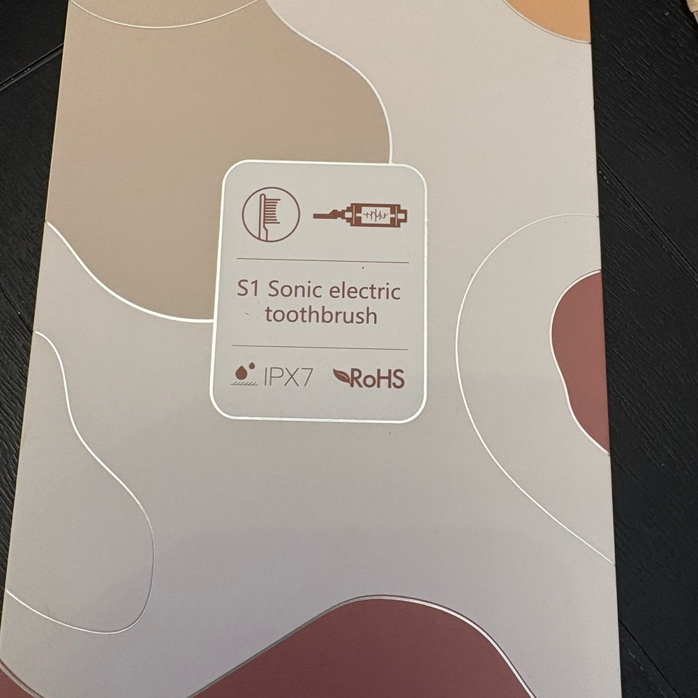 S1 Sonic Electric Toothbrush in Cream and Brown